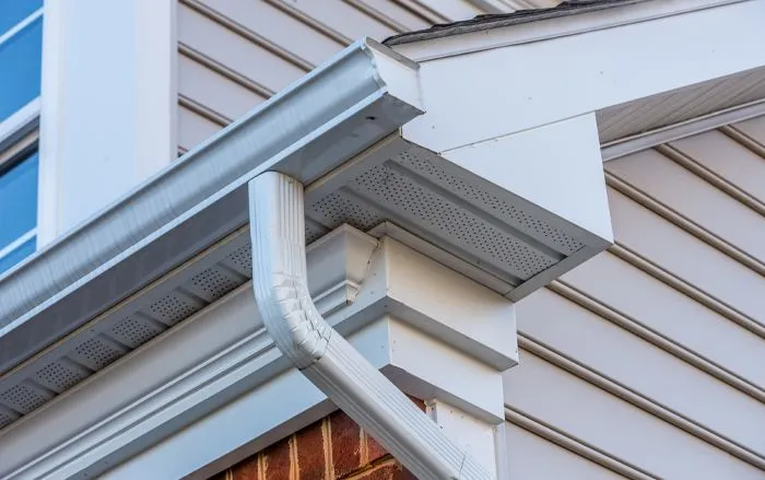 Gutter and exterior work on a residential home